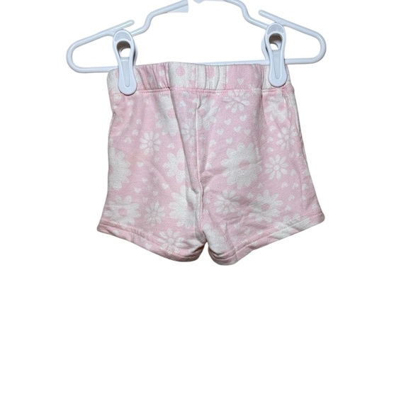 Toddler Girl Shorts 2 Piece Bundle Pink Tie-Dye Pink Floral Size 18 Months - Picture 4 of 9